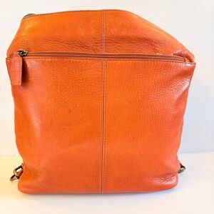 HOBO INTERNATIONAL Convertible Light Brown Leather Backpack/Crossbody